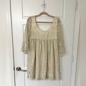Cream Lace Dress